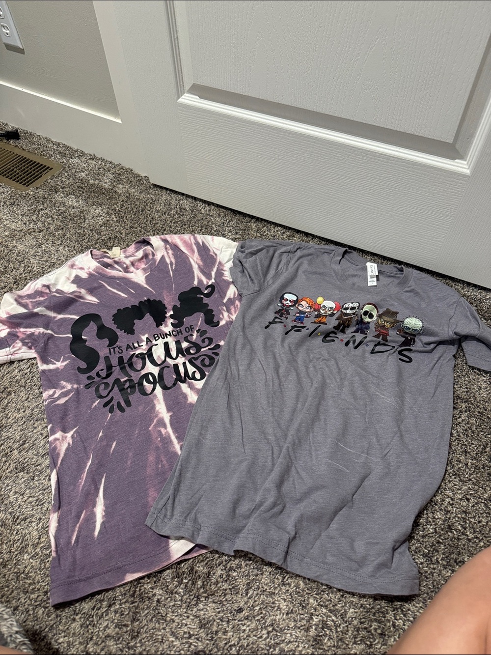 Two women’s Halloween tees